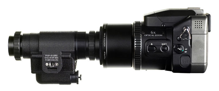 PNP-M Miniature Night Vision Device mounted on dSLR